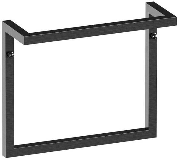 Brauer Handdoekrek 35x30x12cm geborsteld gunmetal AE-HBB35GM