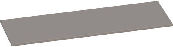 Brauer MDF wastafelblad 140x46x2cm zonder kraangat MDF mat Taupe TB-OCS140MT