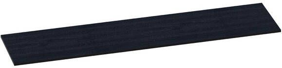 BRAUER MFC wastafelblad 200x46x2cm zonder kraangat MFC Black Wood i2985-18