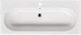 Brauer Moon wastafel 100x46x10cm 1 wasbak 1 kraangat keramiek glans wit WT-MO1001HW - Thumbnail 1