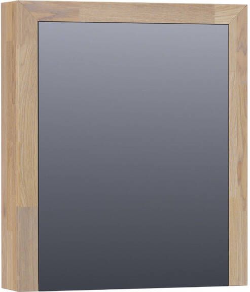 BRAUER natural wood Spiegelkast 60x70x15cm 1 linksdraaiende spiegeldeur hout grey oak 70451L