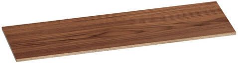 Brauer natural wood Wastafelblad 140x46x2cm zonder kraangat hout natural walnut TB-WW140NWA