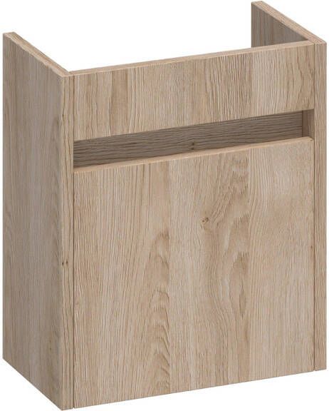 BRAUER Nexxt Fonteinonderkast 40x45x22cm 1 linksdraaiende deur greep MFC legno calore FO-NXLLC