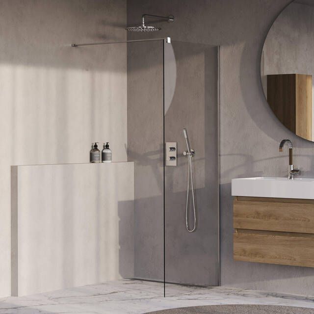 Brauer Oblivion Inloopdouche 80x200cm glascoating helder glas Chroom GS-OBI1H80200CE