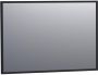 Brauer Onyx spiegel 100x70cm rechthoekig zwart geborsteld frame SP-ON100RHZ - Thumbnail 1