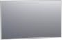 Brauer Onyx spiegel 120x70cm rechthoekig aluminium-kleurig geborsteld frame SP-ON120RHA - Thumbnail 1