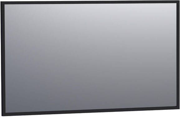 Brauer Onyx spiegel 120x70cm rechthoekig zwart geborsteld frame SP-ON120RHZ