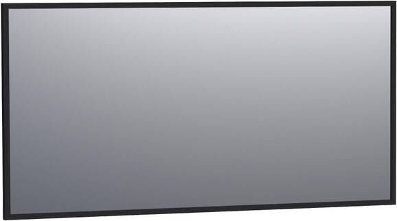 Brauer Onyx spiegel 140x70cm rechthoekig zwart geborsteld frame SP-ON140RHZ
