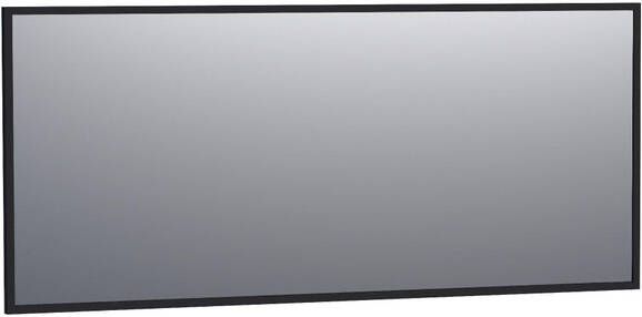 Brauer Onyx spiegel 160x70cm rechthoekig zwart geborsteld frame SP-ON160RHZ