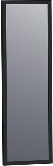 Brauer Onyx spiegel 25x80cm rechthoekig zwart geborsteld frame SP-ON25RHZ