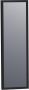 Brauer Onyx spiegel 25x80cm rechthoekig zwart geborsteld frame SP-ON25RHZ - Thumbnail 1