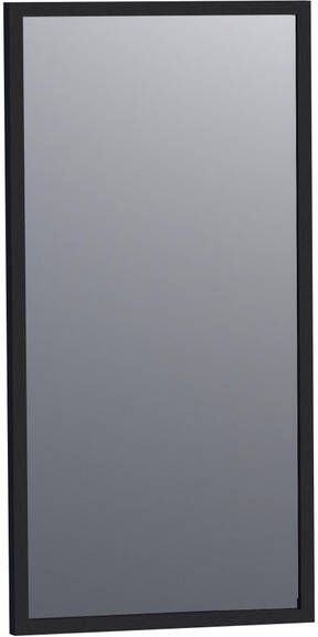 Brauer Onyx spiegel 40x80cm rechthoekig zwart geborsteld frame SP-ON40RHZ