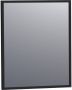 Brauer Onyx spiegel 60x70cm rechthoekig zwart geborsteld frame SP-ON60RHZ - Thumbnail 1