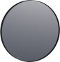Brauer Onyx spiegel 70 rond zwart geborsteld frame SP-ON70ROZ - Thumbnail 1