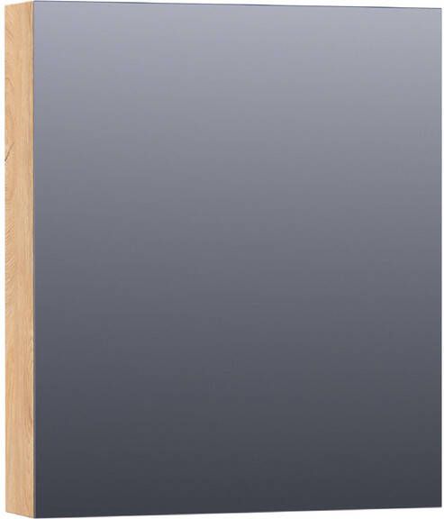 BRAUER Plain Spiegelkast 60x70x15cm 1 rechtsdraaiende spiegeldeur MFC nomad SK-PL60RNM