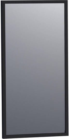 BRAUER Silhouette Spiegel 40x80cm zonder verlichting rechthoek zwart 3501