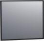 BRAUER Silhouette Spiegel 80x70cm zonder verlichting rechthoek zwart 3503 - Thumbnail 1