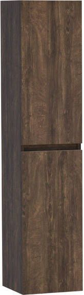 BRAUER Solution Badkamerkast 160x35x35cm 2 greeploze links- rechtsdraaiende deur MFC burned bark HK-JY160GR