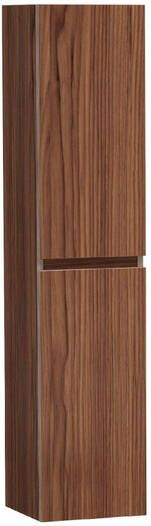 Brauer Solution Badkamerkast 160x35x35cm 2 greeploze links- rechtsdraaiende deuren hout Natural walnut HK-WWS160NWA