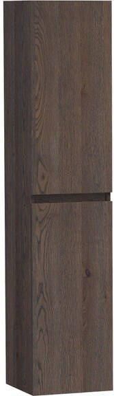 Brauer Solution Badkamerkast 160x35x35cm 2 links- rechtsdraaiende deuren hout black oak HK-MES160BO