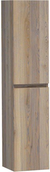 Brauer Solution Badkamerkast 160x35x35cm 2 links- rechtsdraaiende deuren hout Vintage oak HK-MES160VO