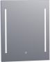 Sanituba Deline spiegel 60x70 met LED verlichting Aluminium Geborsteld - Thumbnail 1