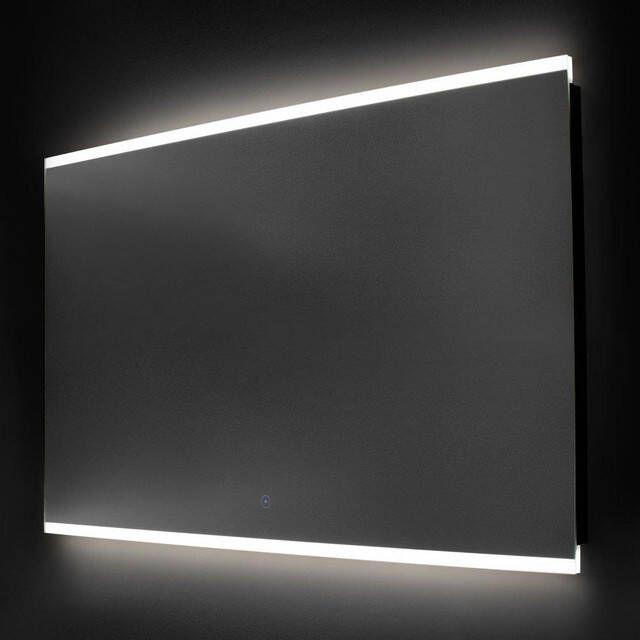 BRAUER Twinlight Spiegel 100x70cm verlichting rechthoek zilver 3410s