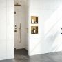 Brauer Void nisdeur helder glas 100x200 omkeerbaar incl. glascoating PVD RVS-kleurig geborsteld GS-VON1H100200NG - Thumbnail 5