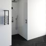Brauer Void nisdeur helder glas 100x200 omkeerbaar incl. glascoating PVD RVS-kleurig geborsteld GS-VON1H100200NG - Thumbnail 2