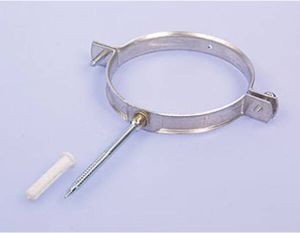Burgerhout Alu-fix bevestigingsbeugel m. pen en plug M8x100mm Ø200mm Aluminium