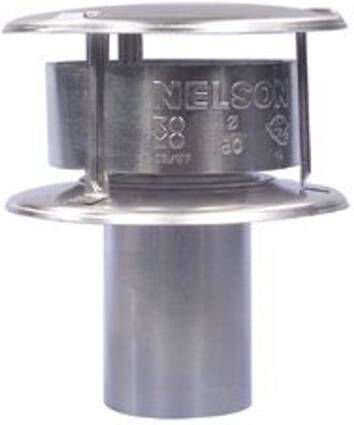 Burgerhout Nelson rookgaskap Ø100mm Aluminium Nelson 400452355