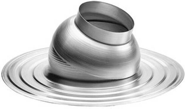 BURGERHOUT ronde plakplaat aluminium doorvoer diameter 138mm plakplaat diameter 420mm hoogte