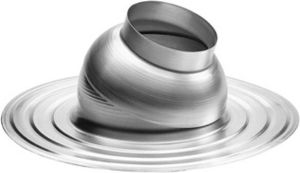 BURGERHOUT ronde plakplaat aluminium doorvoer diameter 138mm plakplaat diameter 420mm hoogte