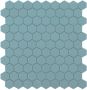 By Goof hexagon mozaiek mat keramische wandtegel 29 5 x 29 5 cm jade - Thumbnail 1