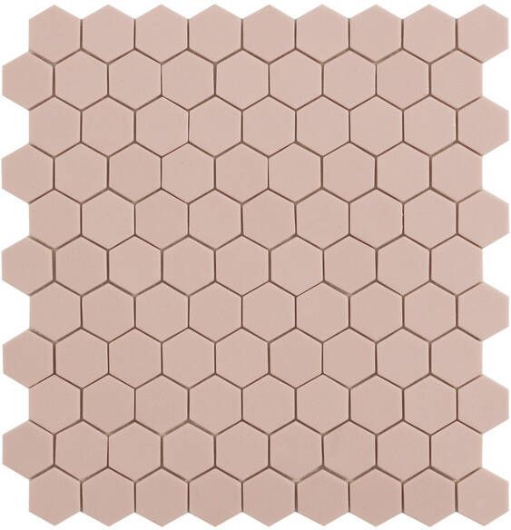 By Goof hexagon mozaiek mat keramische wandtegel 29 5 x 29 5 cm pink