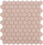 By Goof hexagon mozaiek mat keramische wandtegel 29 5 x 29 5 cm pink - Thumbnail 1