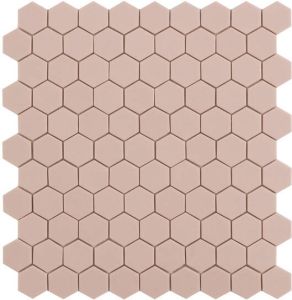 By Goof hexagon mozaiek mat keramische wandtegel 29 5 x 29 5 cm pink