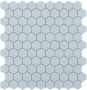 By Goof hexagon mozaiek mat keramische wandtegel 29 5 x 29 5 cm light blue - Thumbnail 1