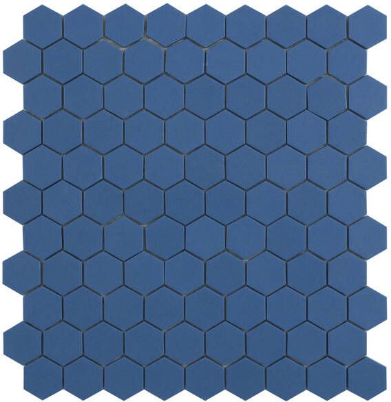 By Goof hexagon mozaiek mat keramische wandtegel 29 5 x 29 5 cm marine blue