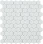 By Goof hexagon mozaiek mat keramische wandtegel 29 5 x 29 5 cm white - Thumbnail 1