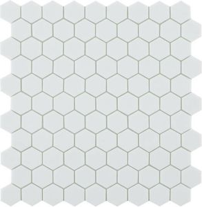 By Goof hexagon mozaiek mat keramische wandtegel 29 5 x 29 5 cm white