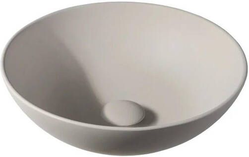 By Goof Waskom opbouw 38.5x13.8x38.5cm Solid surface Rond Mat Beige JBS6350