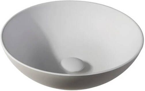 By Goof Waskom opbouw 38.5x13.8x38.5cm Solid surface Rond Mat Beige JBS6370