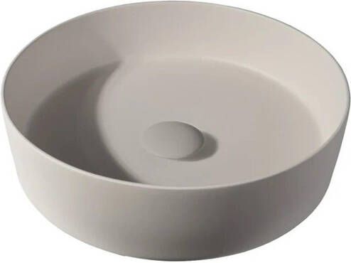 By Goof Waskom opbouw 39x10.8x39cm Solid surface Rond Mat Beige JBS6364