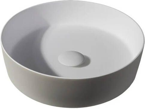 By Goof Waskom opbouw 39x10.8x39cm Solid surface Rond Mat Greige JBS6382