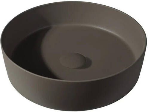 By Goof Waskom opbouw 39x10.8x39cm Solid surface Rond Mat Moka JBS6365