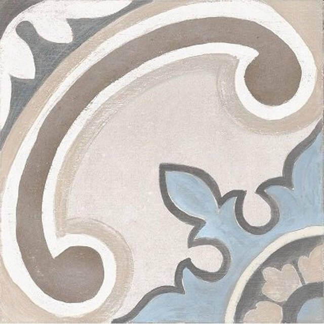 Cifre Ceramica Adobe Decor wand- en vloertegel 20x20cm Vierkant 8.5mm Gales Ivory SW07310475-6