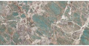 Cifre Ceramica Amazzonite wand- en vloertegel 60x120cm 10.5mm Rechthoek gerectificeerd Marmerlook Groen gepolijst SW07312135
