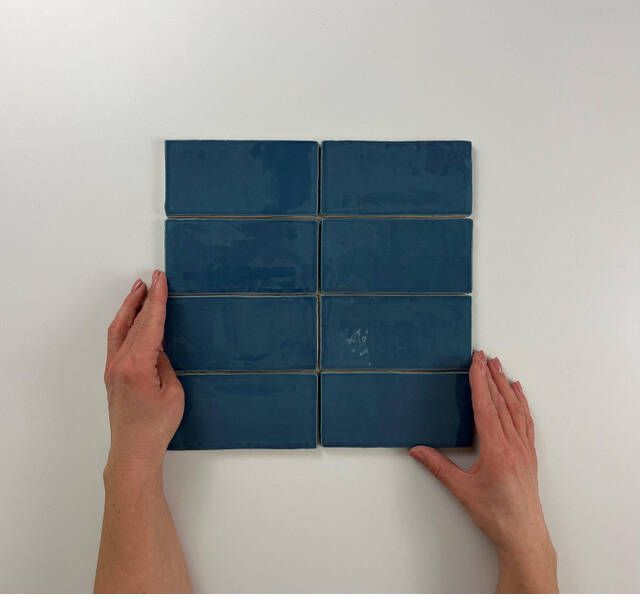 Cifre Ceramica Atlas wandtegel 7.5x15cm 8.5mm Rechthoek Donkerblauw glans SW07311170-5