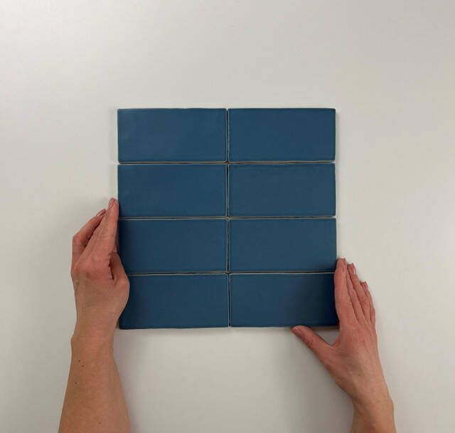Cifre Ceramica Atlas wandtegel 7.5x15cm 8.5mm Rechthoek Donkerblauw mat SW07311171-5